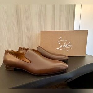 Christian Louboutin Men's Brown Leather Dandelion Loafer